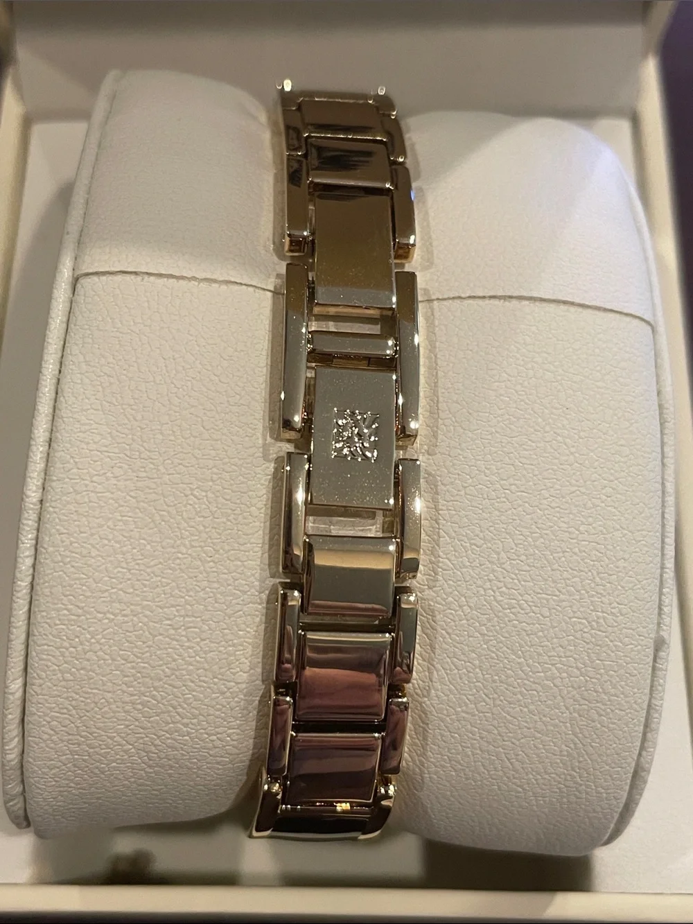 Anne Klein Black and Gold Women's Bracelet Watch